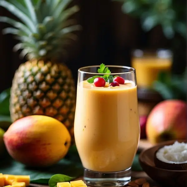 Tropical Mango Pineapple Smoothie