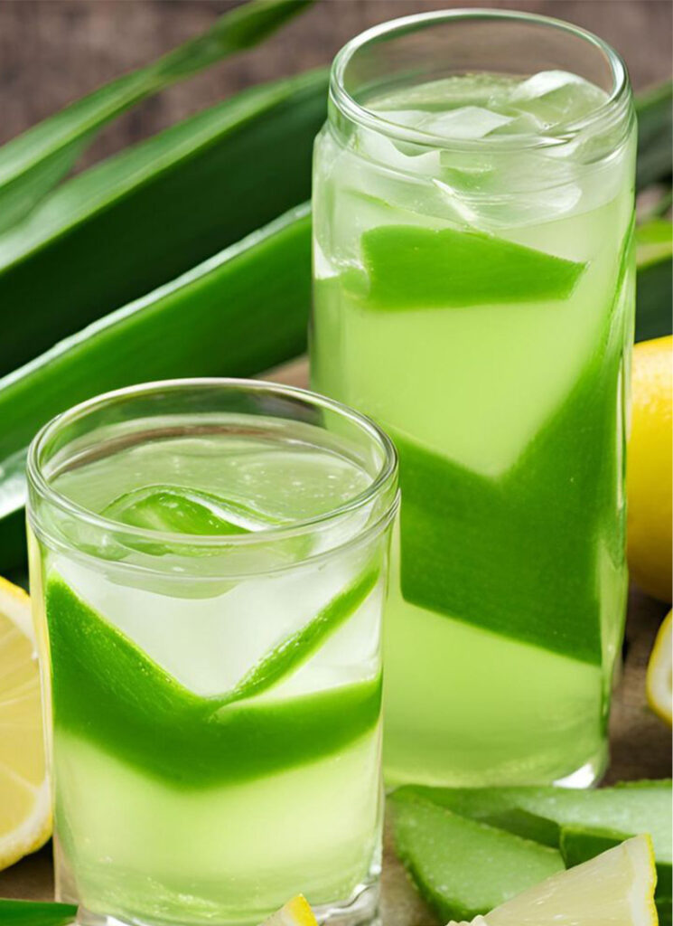 Aloe Vera and Lemon Drink