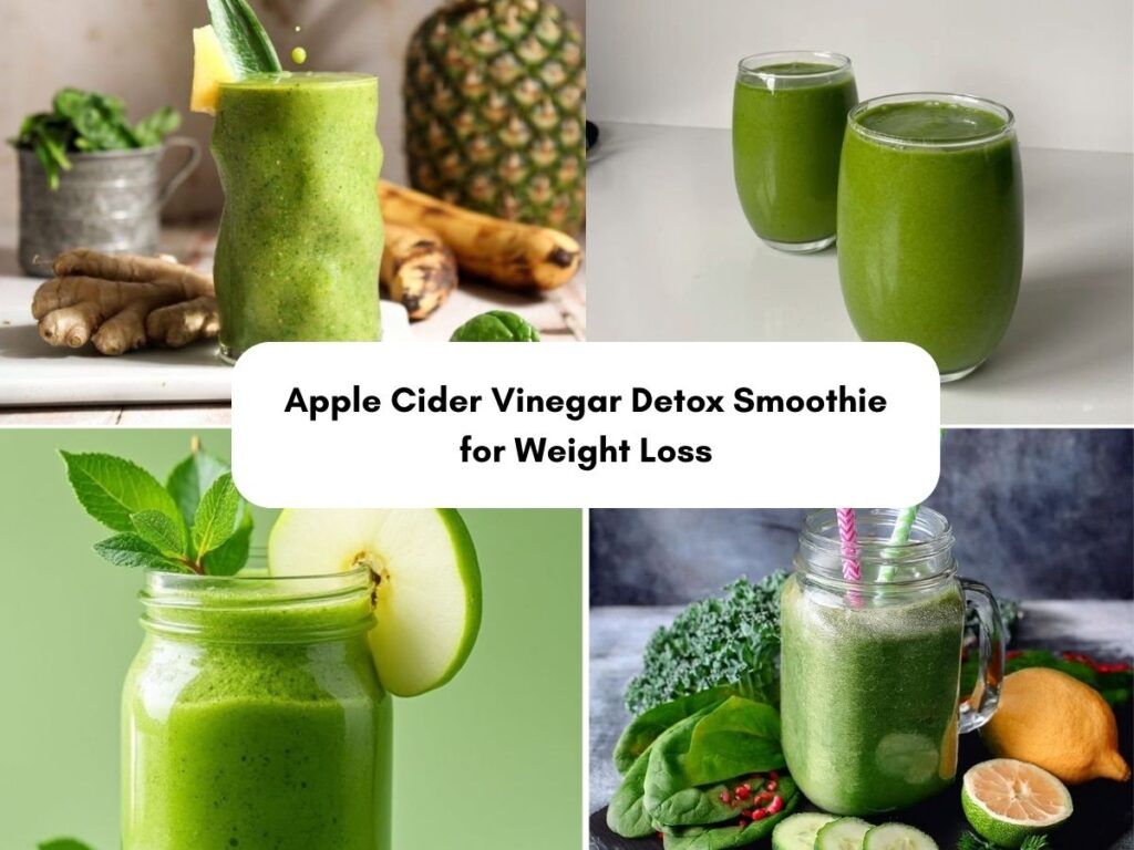 Apple Cider Vinegar Detox Smoothie for Weight Loss