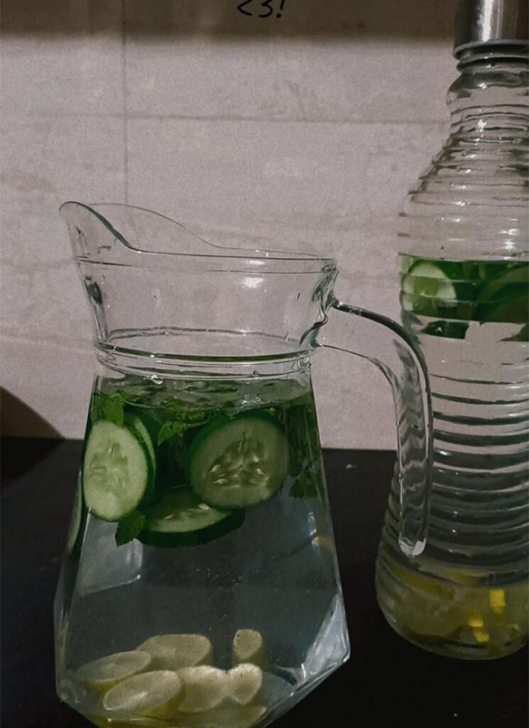 Cucumber Lemon Mint Water
