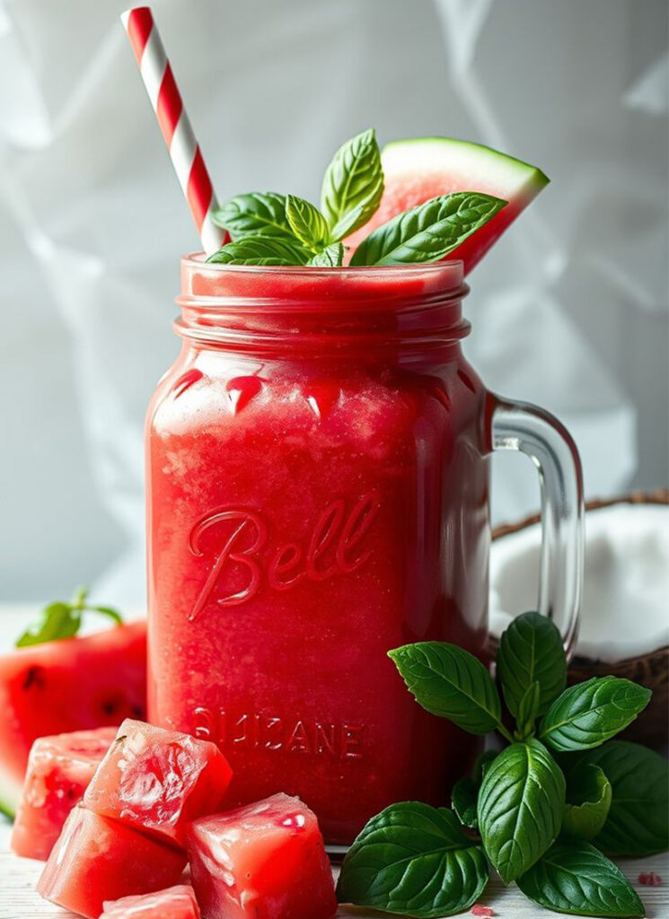 Watermelon Basil Detox Drink